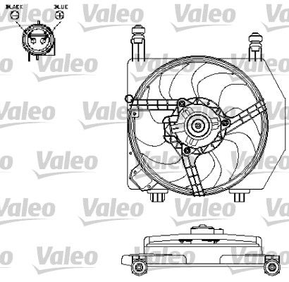 VALEO ventilátor, motorhűtés 696159