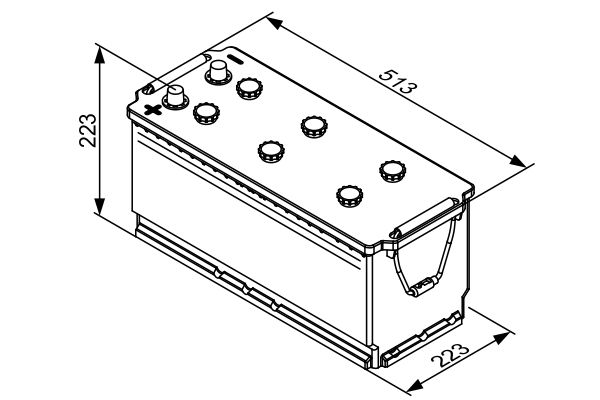 BOSCH 0 092 T30 790 Starter Battery