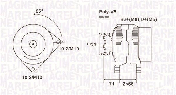 MAGNETI MARELLI generátor 063731833010