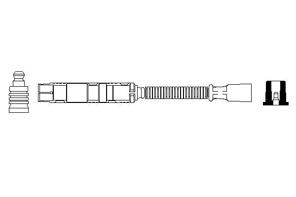 BOSCH EE950 дріт високого напруги Mercedess W203/210/220 2,6/2,8/3,2/4,3/5,0