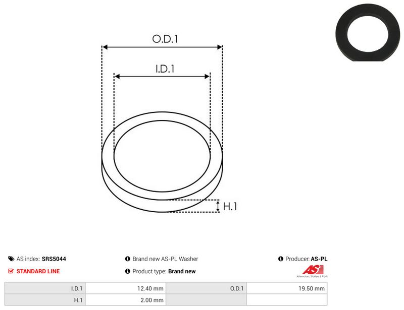 AS-PL SRS5044 Repair Set, alternator