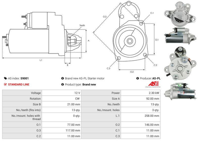 AS-PL S9001 Starter