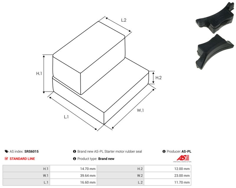 AS-PL SRS6015 Repair Kit, starter