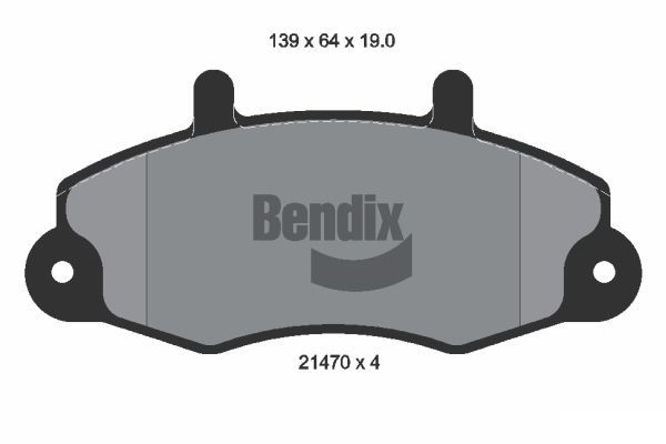 BENDIX Braking fékbetétkészlet, tárcsafék BPD1795