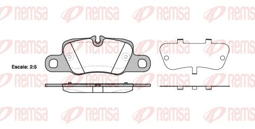 REMSA 1401.00 Stabdžių trinkelių rinkinys, diskinis stabdys