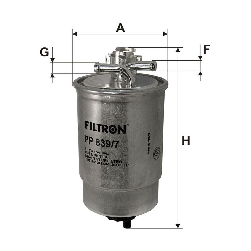 Kütusefilter, FILTRON PP 839, 7
