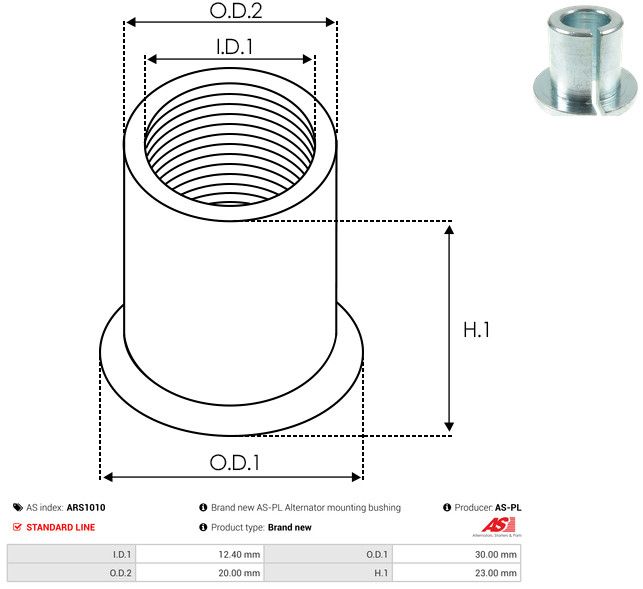AS-PL ARS1010 Repair Set, alternator