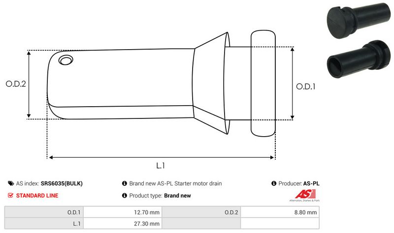 AS-PL SRS6035(BULK) Repair Kit, starter