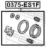 FEBEST 0375-ES1F Repair Kit, brake caliper