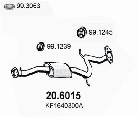 ASSO 20.6015 - Centre Muffler
