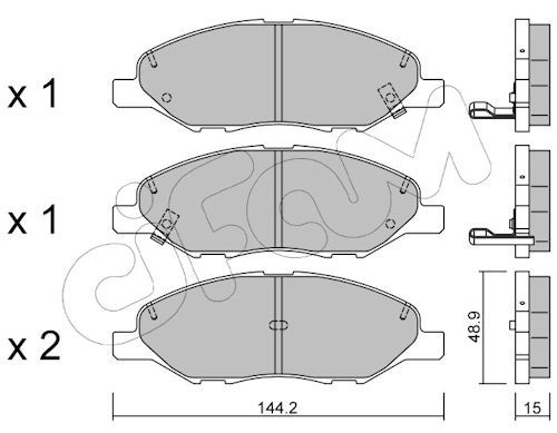 Set placute frana,frana disc 822-811-0 CIFAM