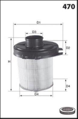 MISFAT Filtre à air R845B