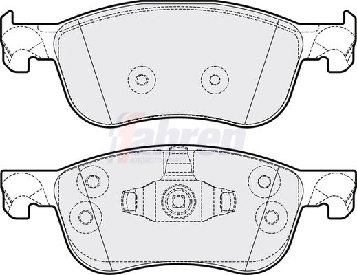 Fahren Brake Pad Set, disc brake FBP3893