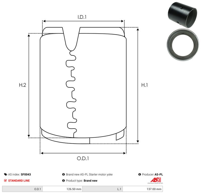 AS-PL SF0043 Field Winding, starter