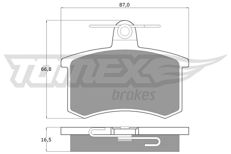 TOMEX Brakes fékbetétkészlet, tárcsafék TX 10-62