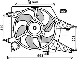 AVA QUALITY COOLING ventilátor, motorhűtés RT7548