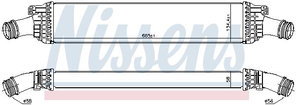 NISSENS 96567 Charge Air Cooler