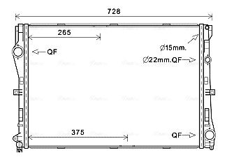 AVA QUALITY COOLING hűtő, motorhűtés MS2679