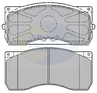 Комплект гальмівних накладок, дискове гальмо, Comline CBP9075K