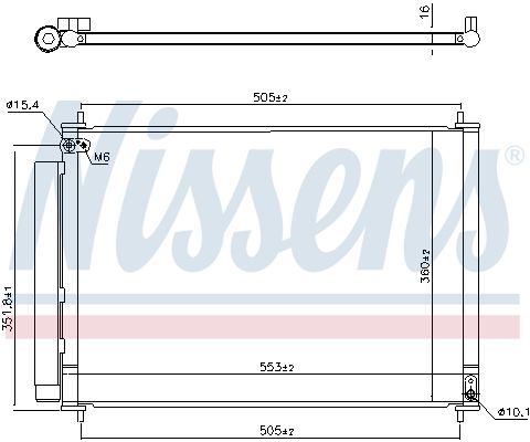NISSENS 940537 Condenser, air conditioning