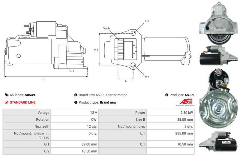AS-PL S0549 Starter