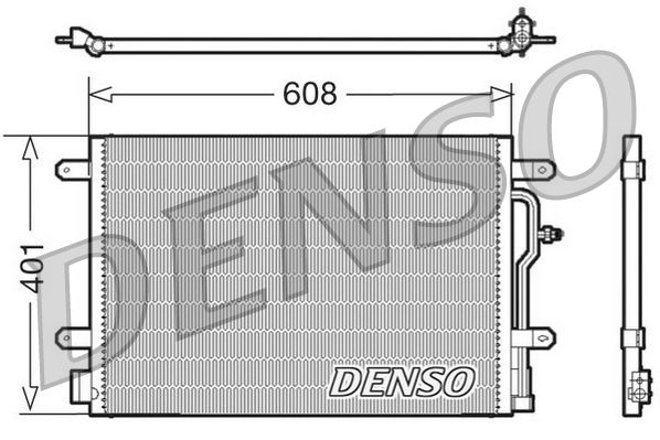 DENSO kondenzátor, klíma DCN02011