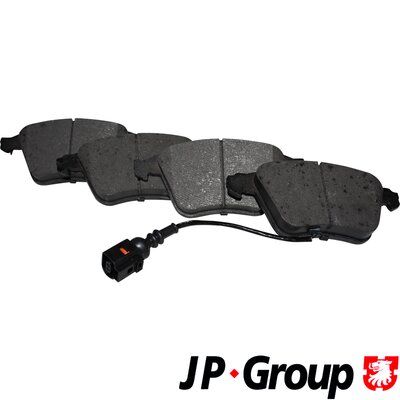 JP GROUP Volkswagen гальмівні колодки передній Audi A3 06-,Golf V,VI,Eos,Seat Leon 06-