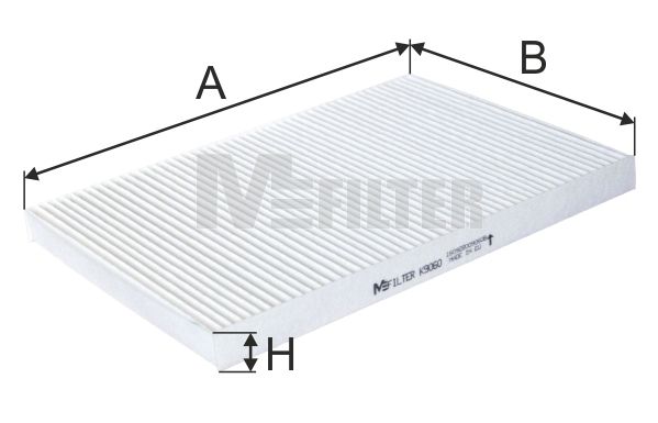 Фільтр, повітря у салоні, Mfilter K9060