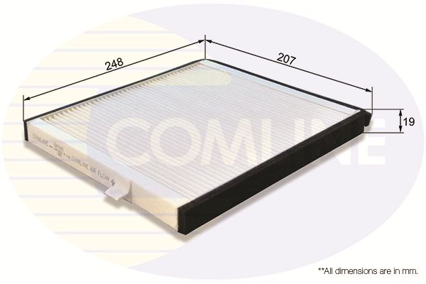 Фільтр, повітря у салоні, Comline EKF202