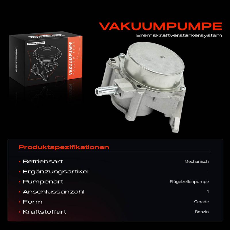 Frankberg 5481FB0048365 Vacuum Pump, braking system