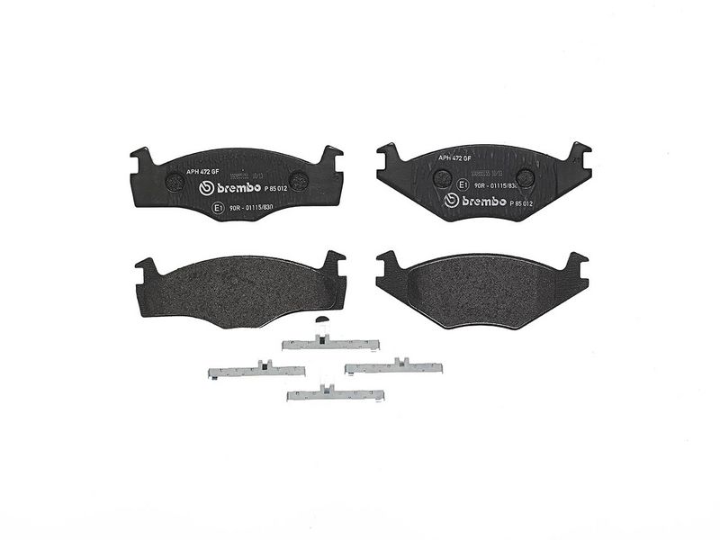 комплект спирачно феродо, дискови спирачки BREMBO