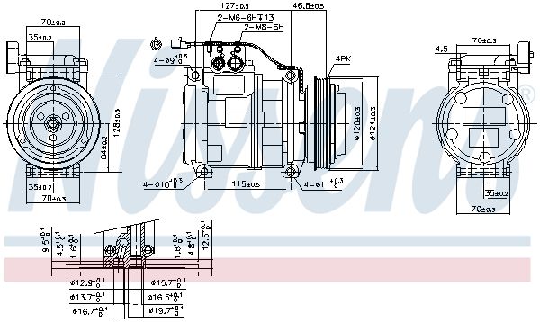 NISSENS 89699 Compressor, air conditioning