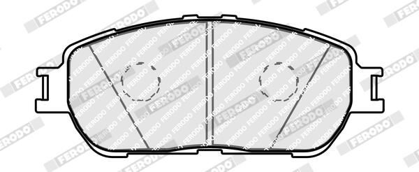 FERODO FDB4126 Brake Pad Set, disc brake