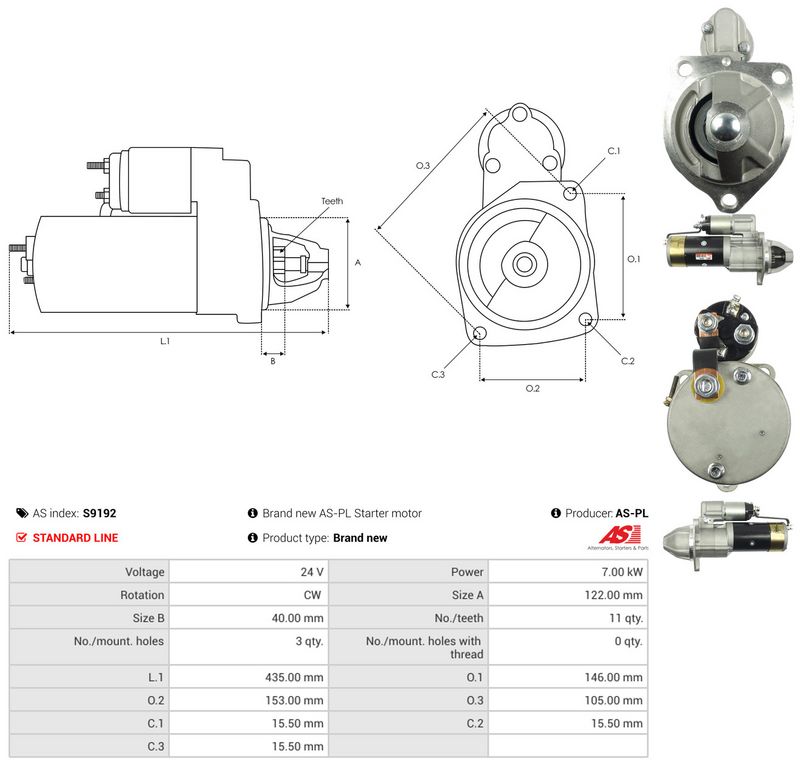 AS-PL S9192 Starter