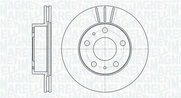 Гальмівний диск, Magneti Marelli 361302040228