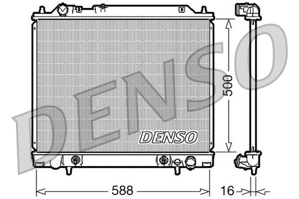 DENSO hűtő, motorhűtés DRM45013