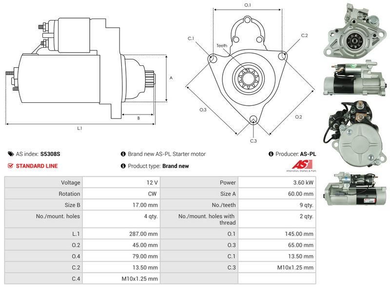 AS-PL S5308S Starter