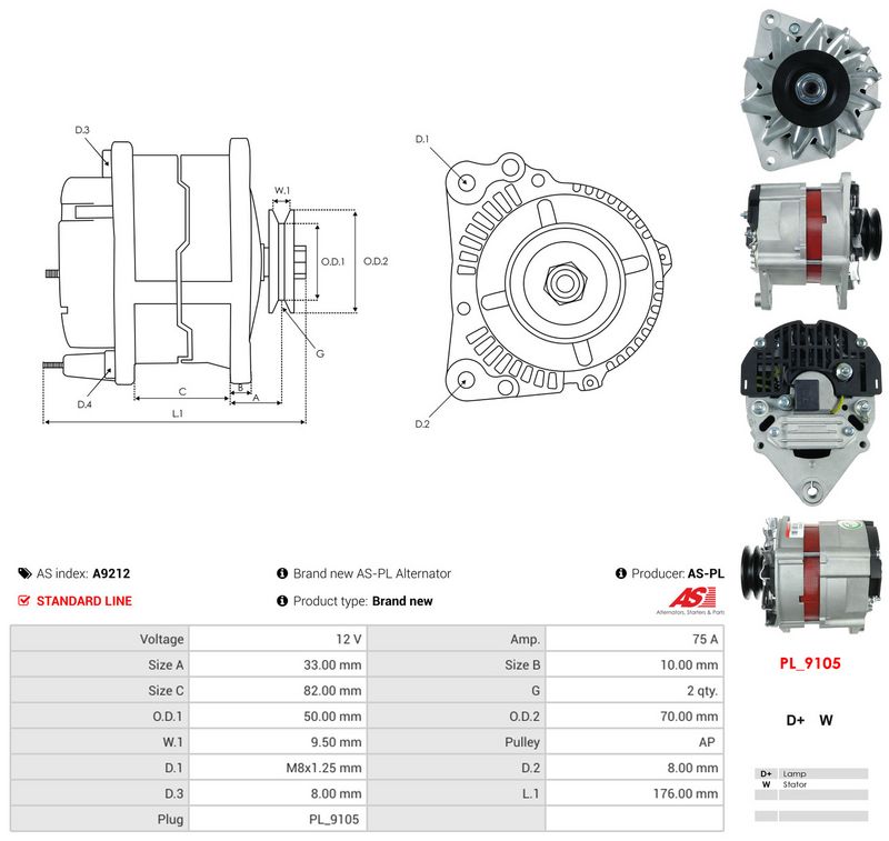Generaator, AS-PL A9212