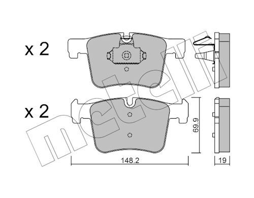 Plaquettes+de+frein+à+disque METELLI 22-0961-0