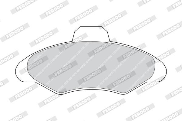 FERODO FDB617 Brake Pad Set, disc brake