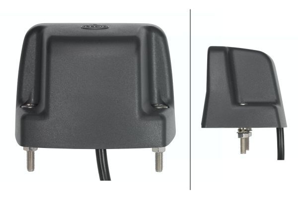 Kentekenplaatverlichting (LED, 12/24V, kleur: grijs, kleur van het glas: transparant, 63x93mm, lengte kabel: 500mm, aansluiting: QUICK LINK)