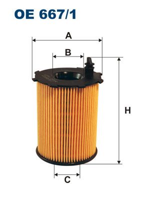 FILTRON olajszűrő OE 667/1