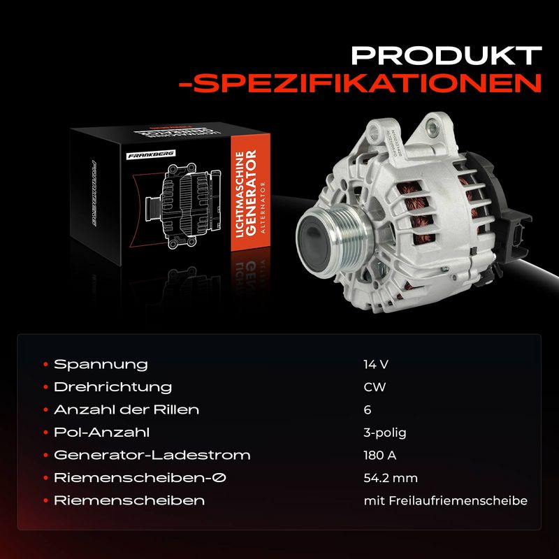 Frankberg 5481FB0032262 Alternator