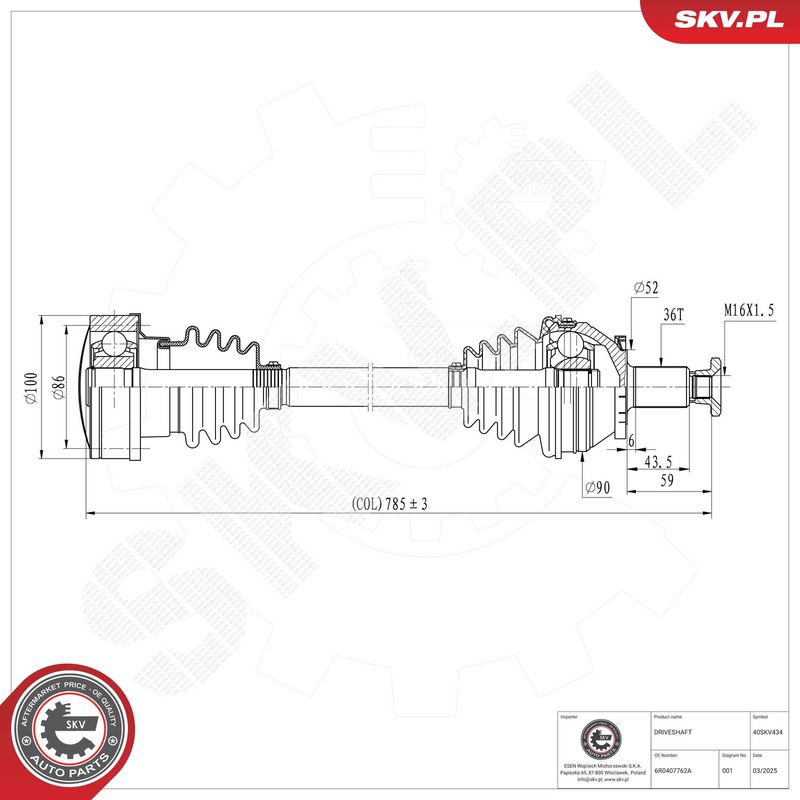 Veovõll, ESEN SKV 40SKV434