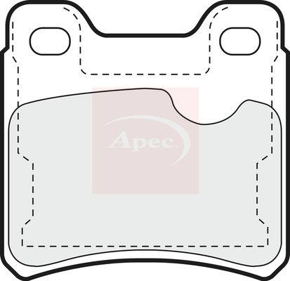 APEC Brake Pad Set, disc brake PAD597
