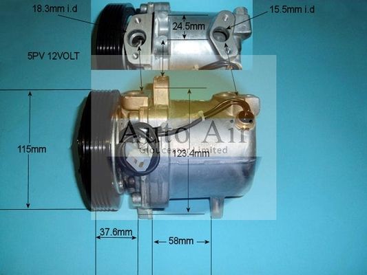 Auto Air Gloucester 14-0341 Compressor, air conditioning