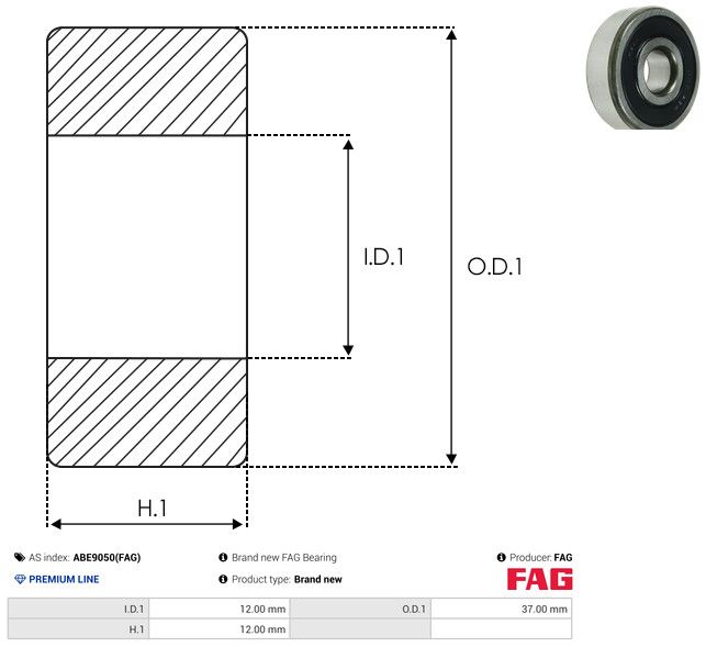 AS-PL ABE9050(FAG) Bearing