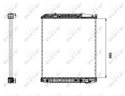 NRF 509577 Radiator, engine cooling