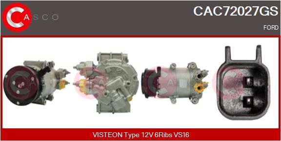 Kompresor, klimatizace CAC72027GS