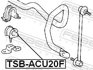 FEBEST TSB-ACU20F Mounting, stabiliser bar